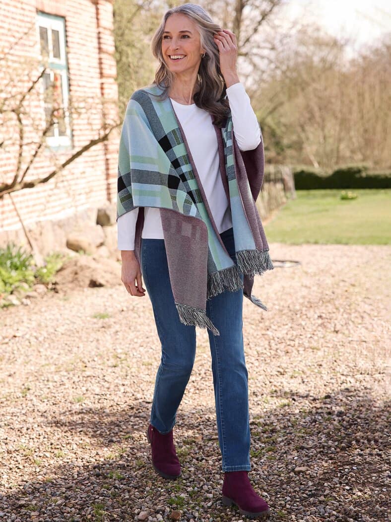 Strick Cape Oxford Multicolor