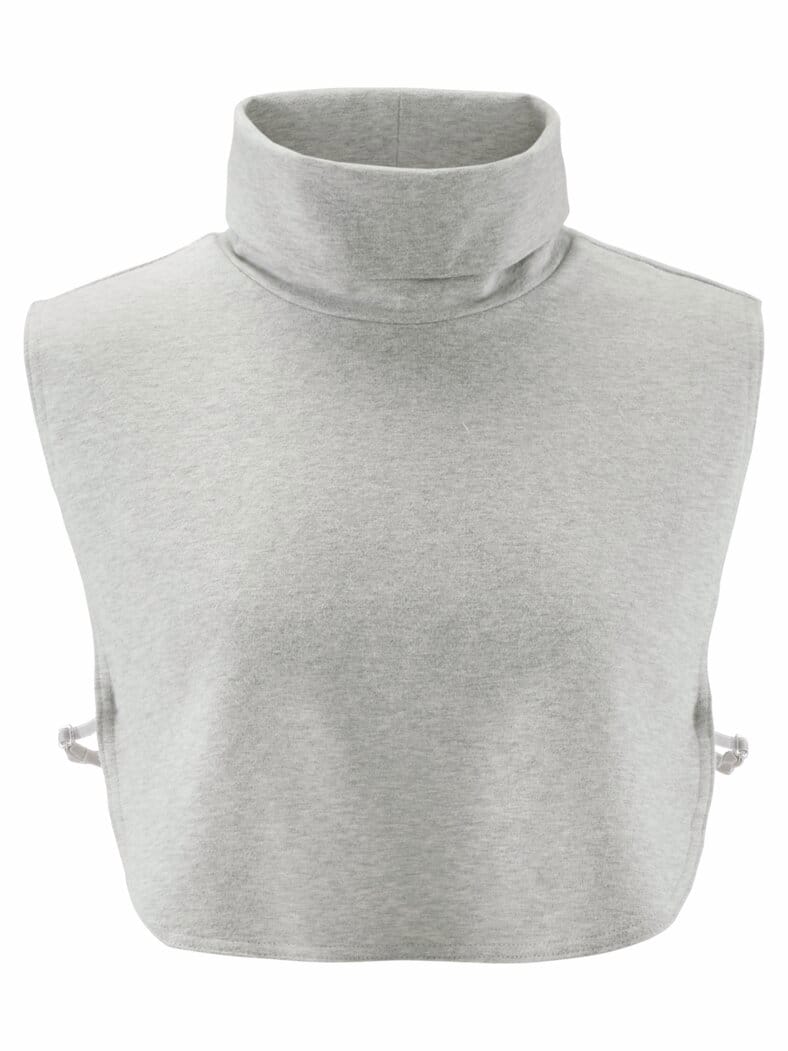 Rollkragen-Einsatz Jersey Grau melange