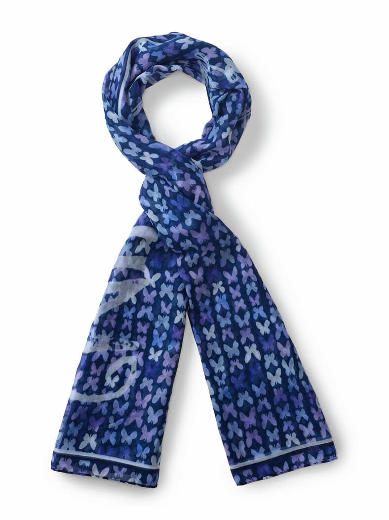 Rabe-Tuch Schmetteling Blau