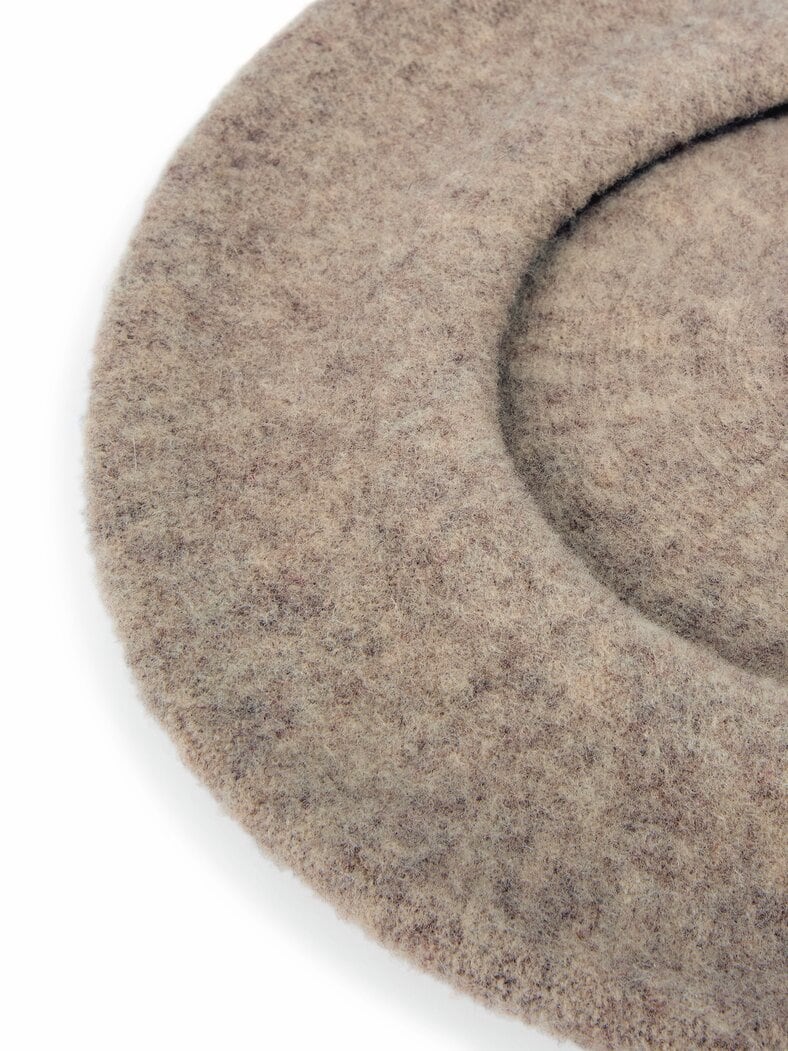 Fraas Woll-Baskenmütze Beige