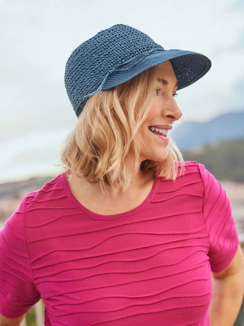 Reise-Cap-Sonnenvisier Blau