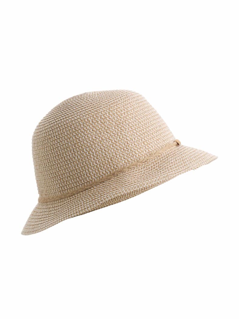 Strohhut knautschbar Hellbraun