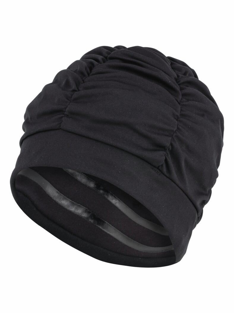 Fashy-Textil-Badehaube gefüttert Schwarz
