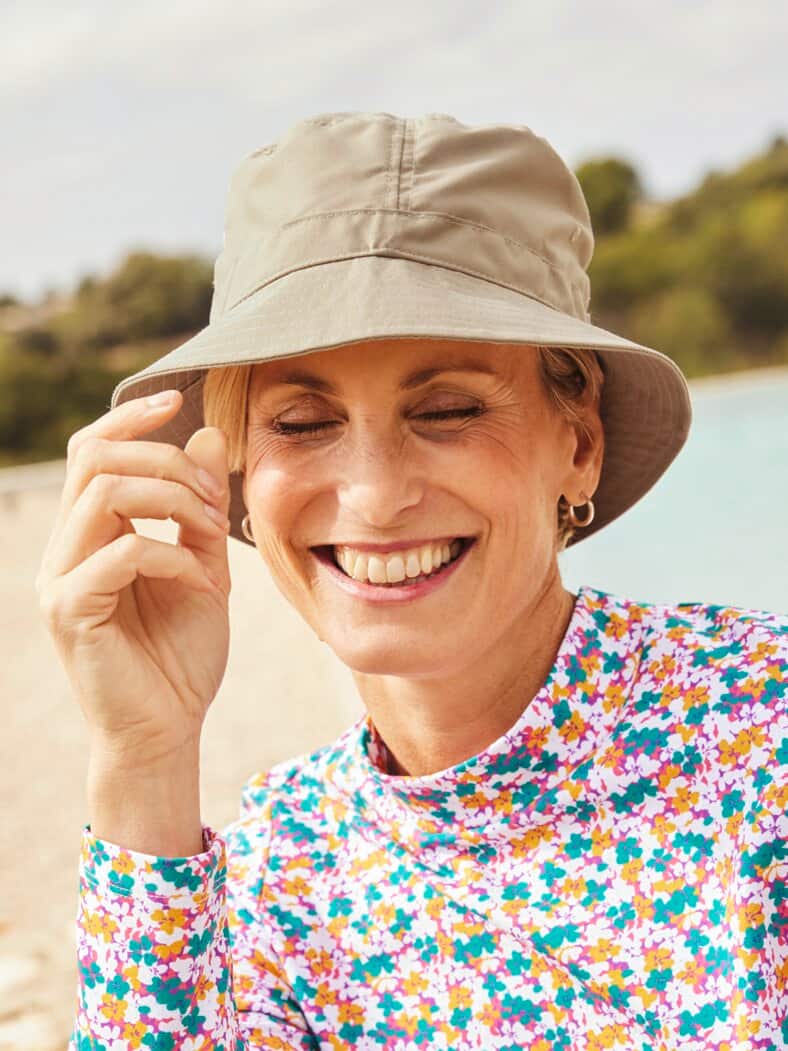 UV-Schutz-Hut unisex Beige