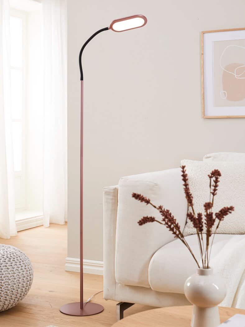 LED-Tageslicht-Stehlampe Roségold