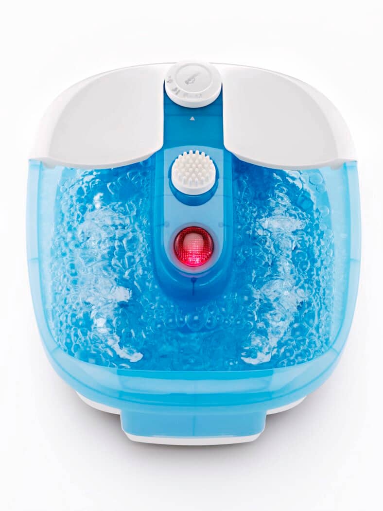 Fußsprudelbad Blau/Weiß