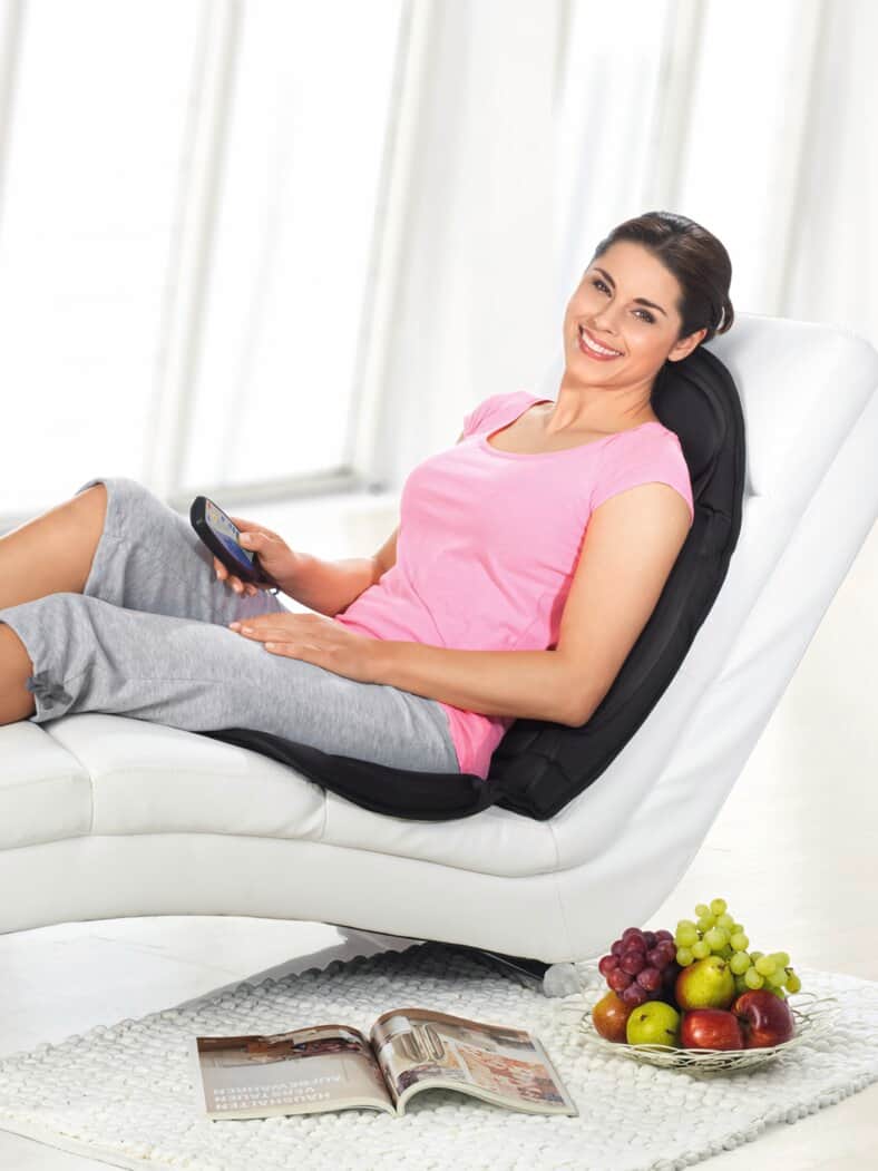 Massagematte Wärmefunktion Schwarz