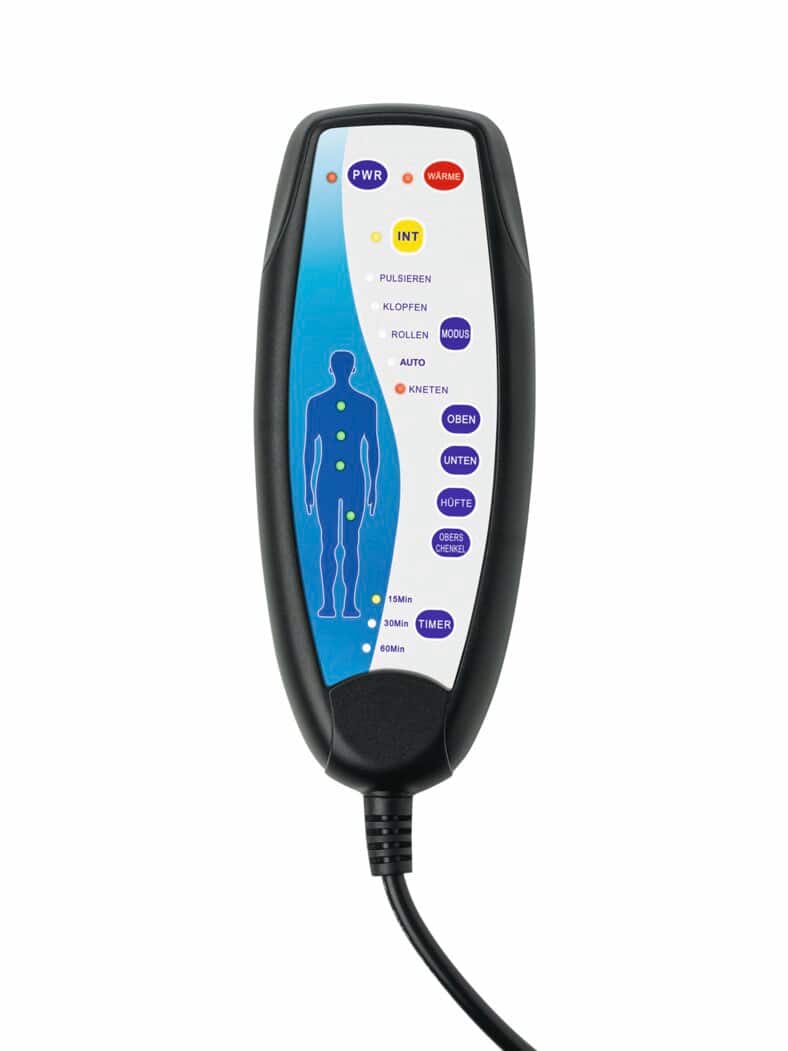 Massagematte Wärmefunktion Schwarz