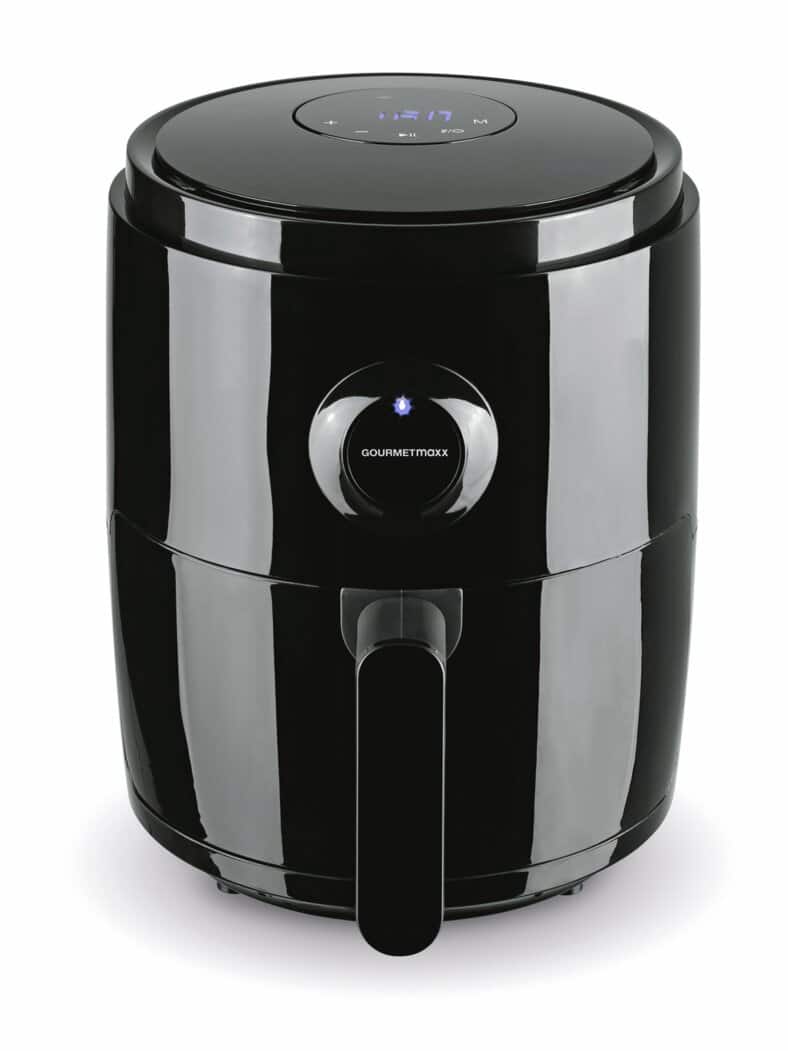 3in1-Heißluftfritteuse Schwarz