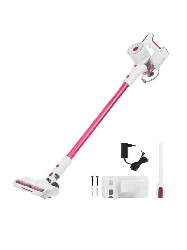 Akku-Handstaubsauger Leistungsstark Rot-Weiß