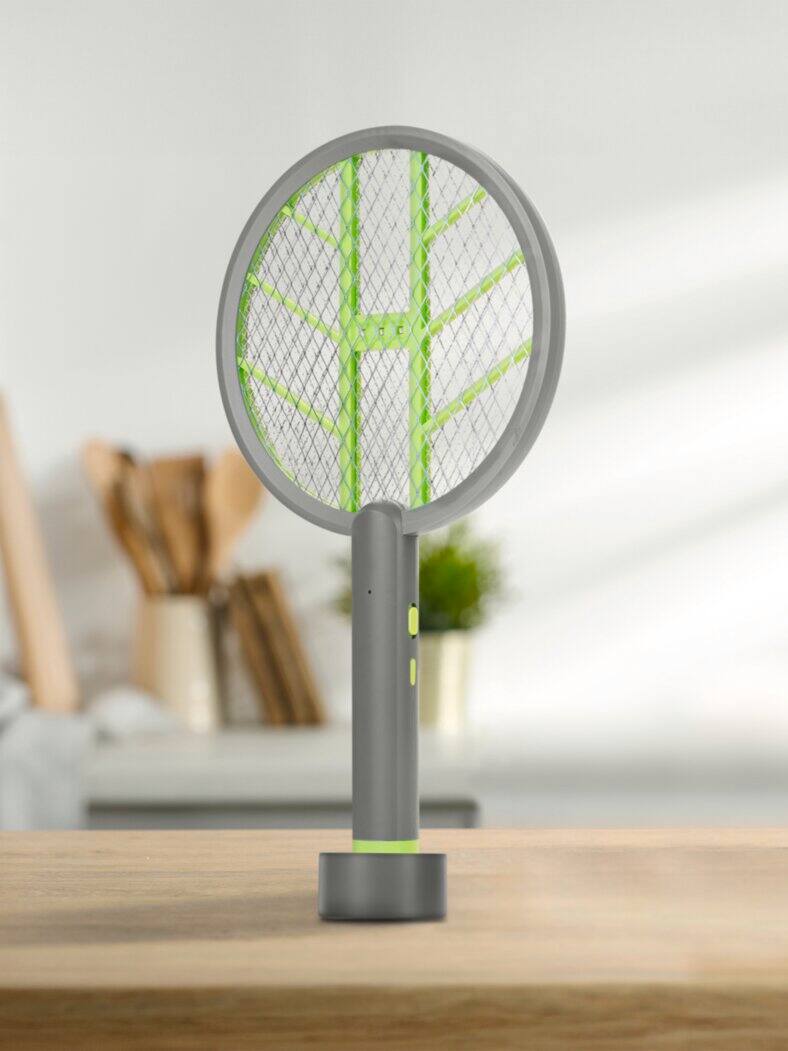 Elektrische Fliegenklatsche Grau/Grün