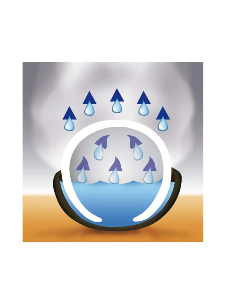 Luftbefeuchter Rondo Weiß-Schwarz