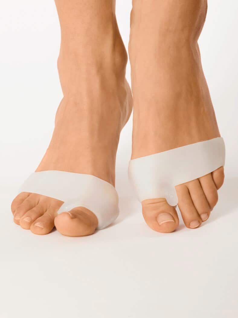 2 in 1-Hallux-Gel-Schutz 1 Paar Weiß