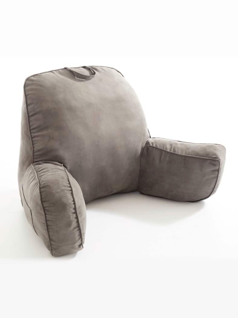 Rückenstützkissen mit Armlehne Grau