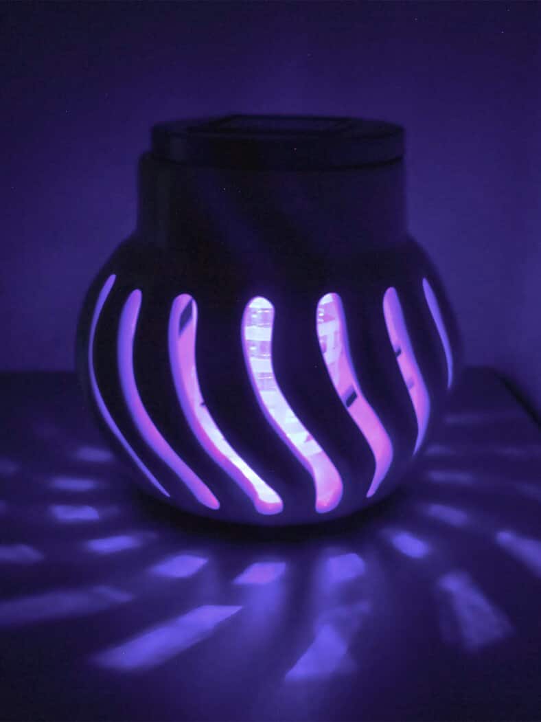 Anti-Mücken-Solar-Windlicht Weiß