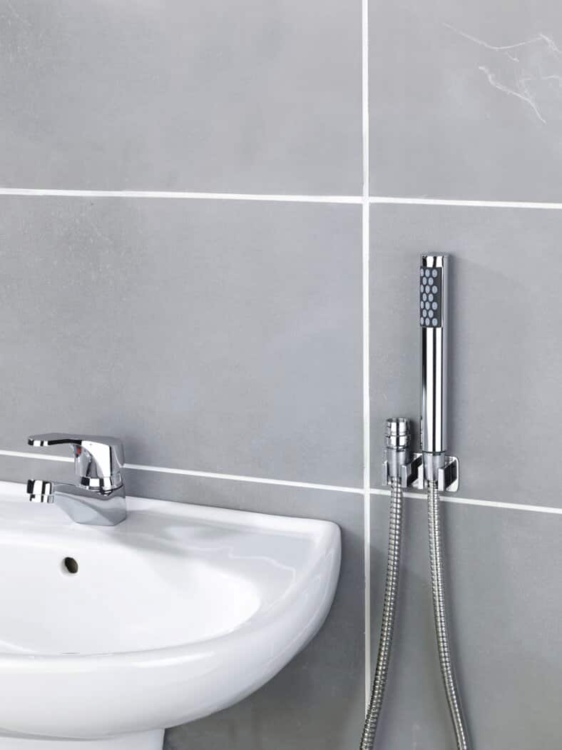 Waschbecken-Brause Silber