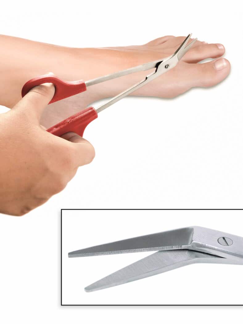 Tifall-Zehen-Nagelschere Rot-Silber