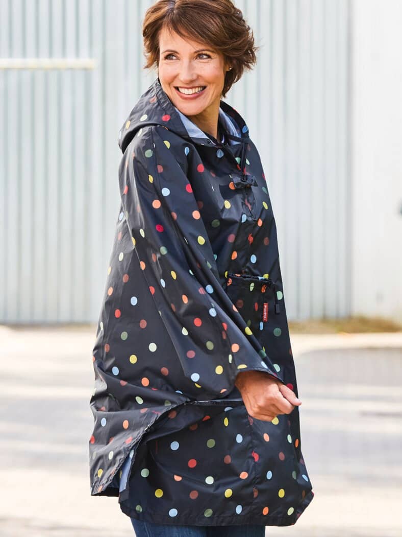 Reisenthel-Regenponcho Schwarz-Bunt