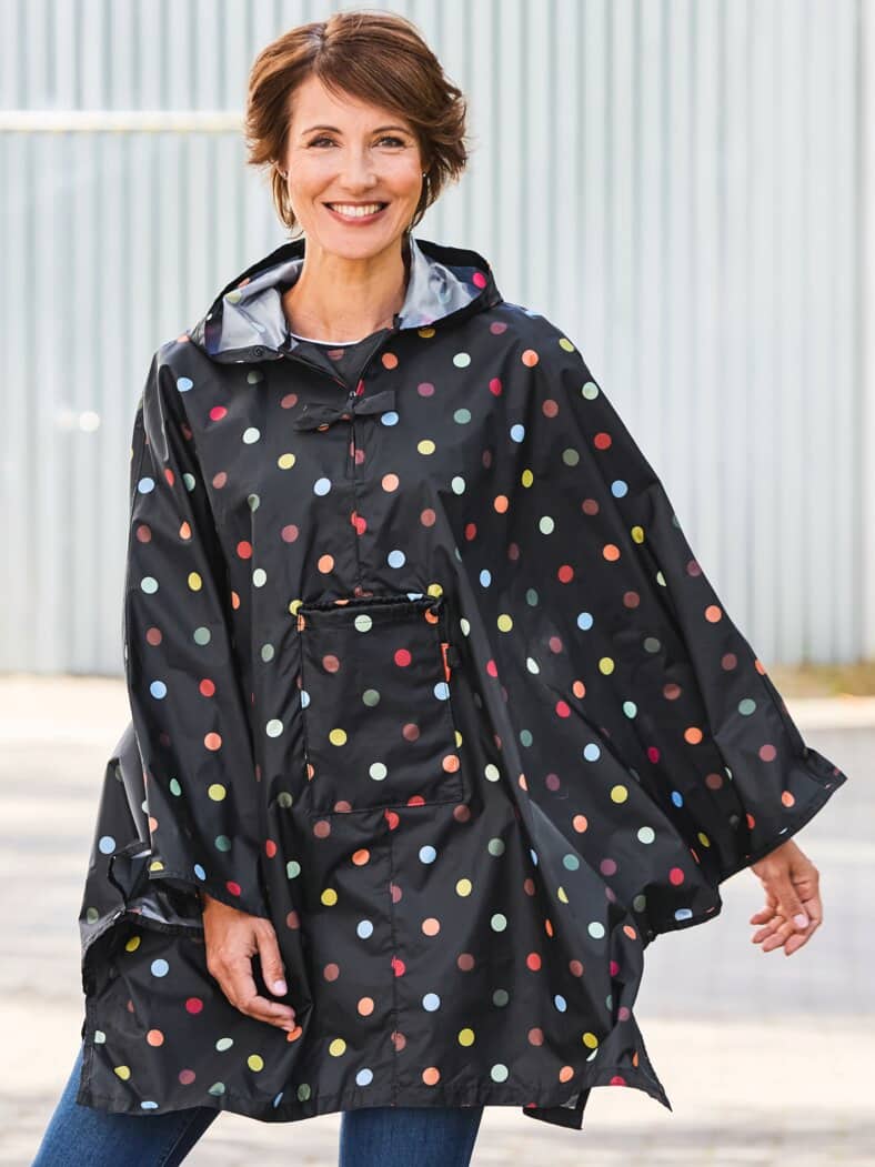 Reisenthel-Regenponcho Schwarz-Bunt