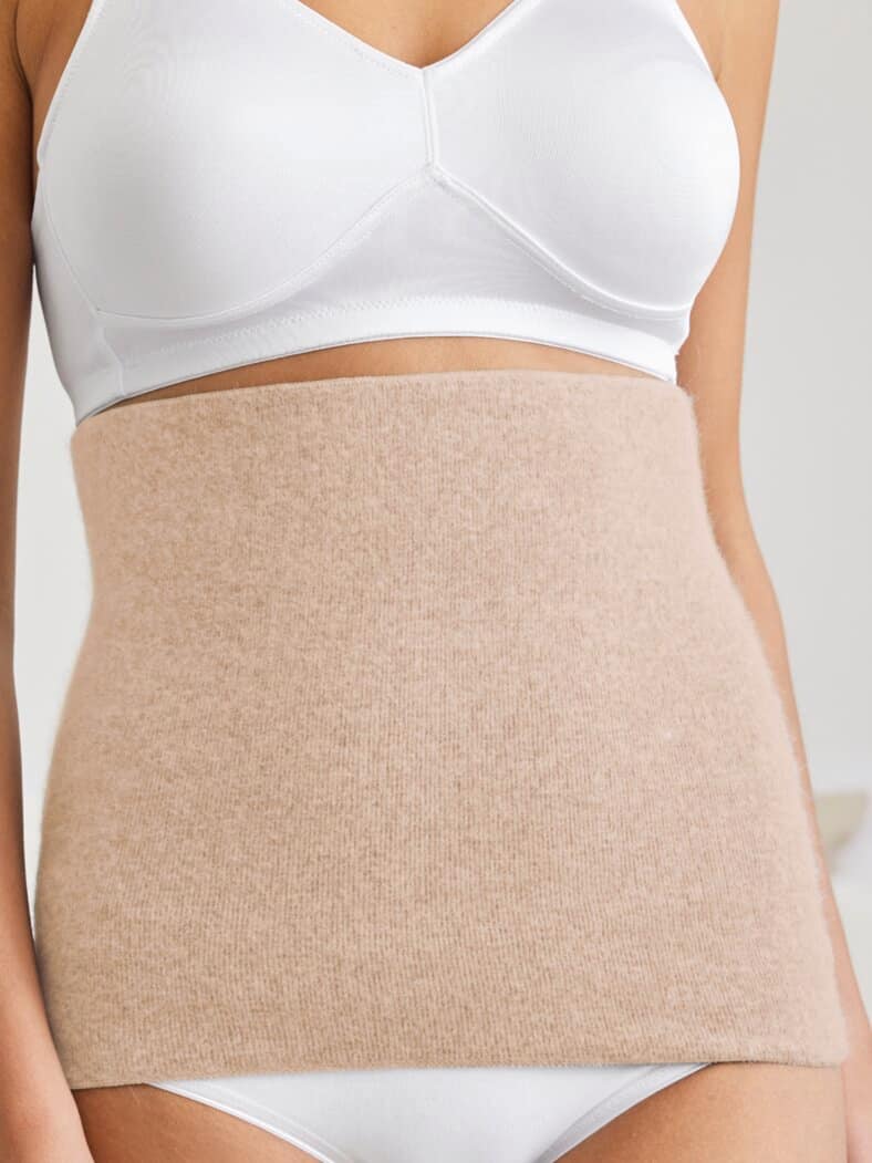 Angora-Nierenwärmer Beige