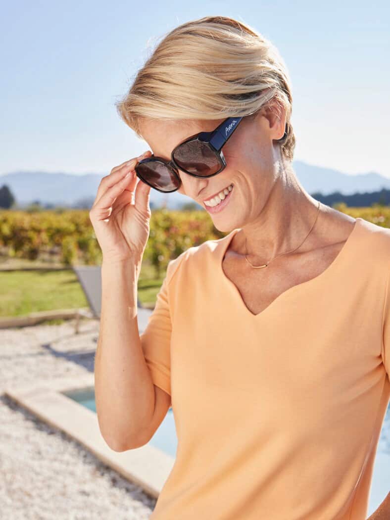 Überzieh-Sonnenbrille Braun