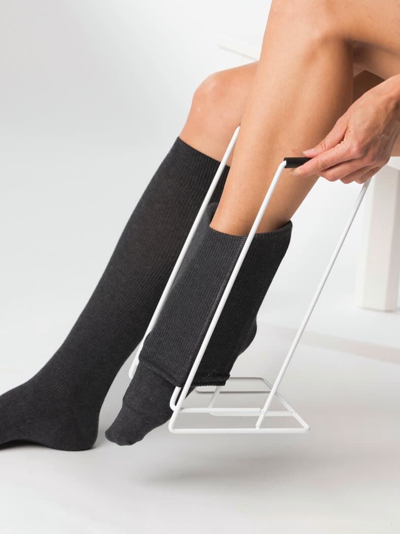 Strumpfanziehhilfe Weiß
