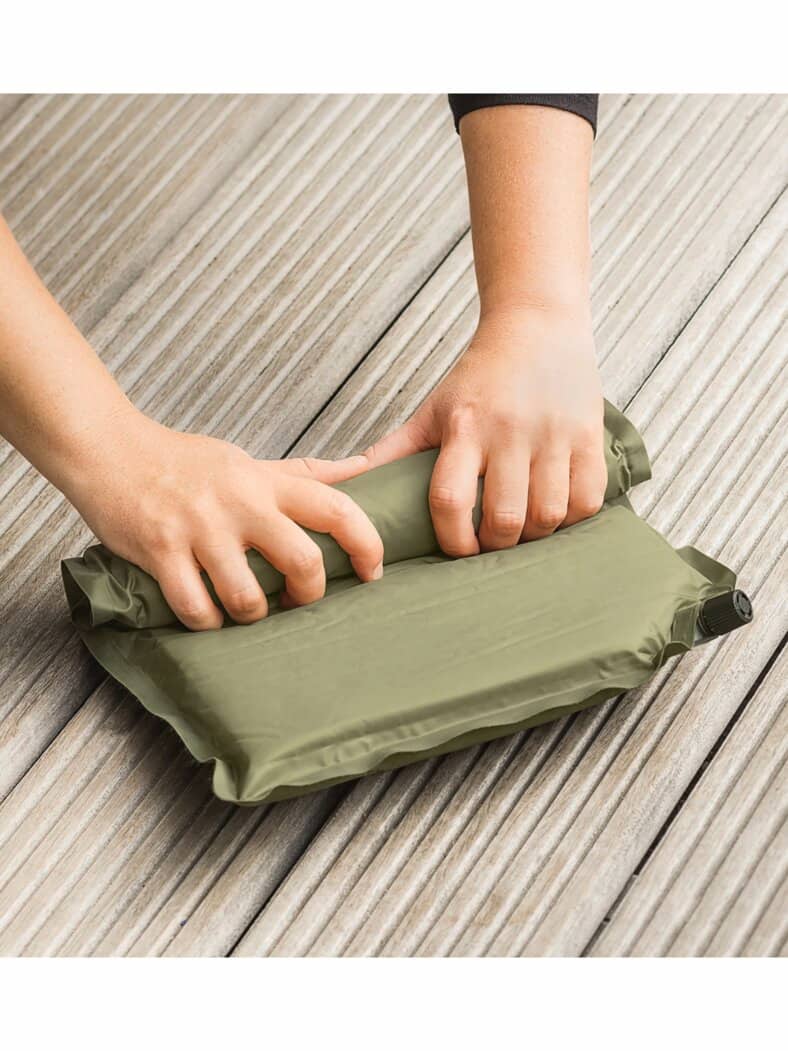 Thermo-Mobilkissen Dunkelgrün