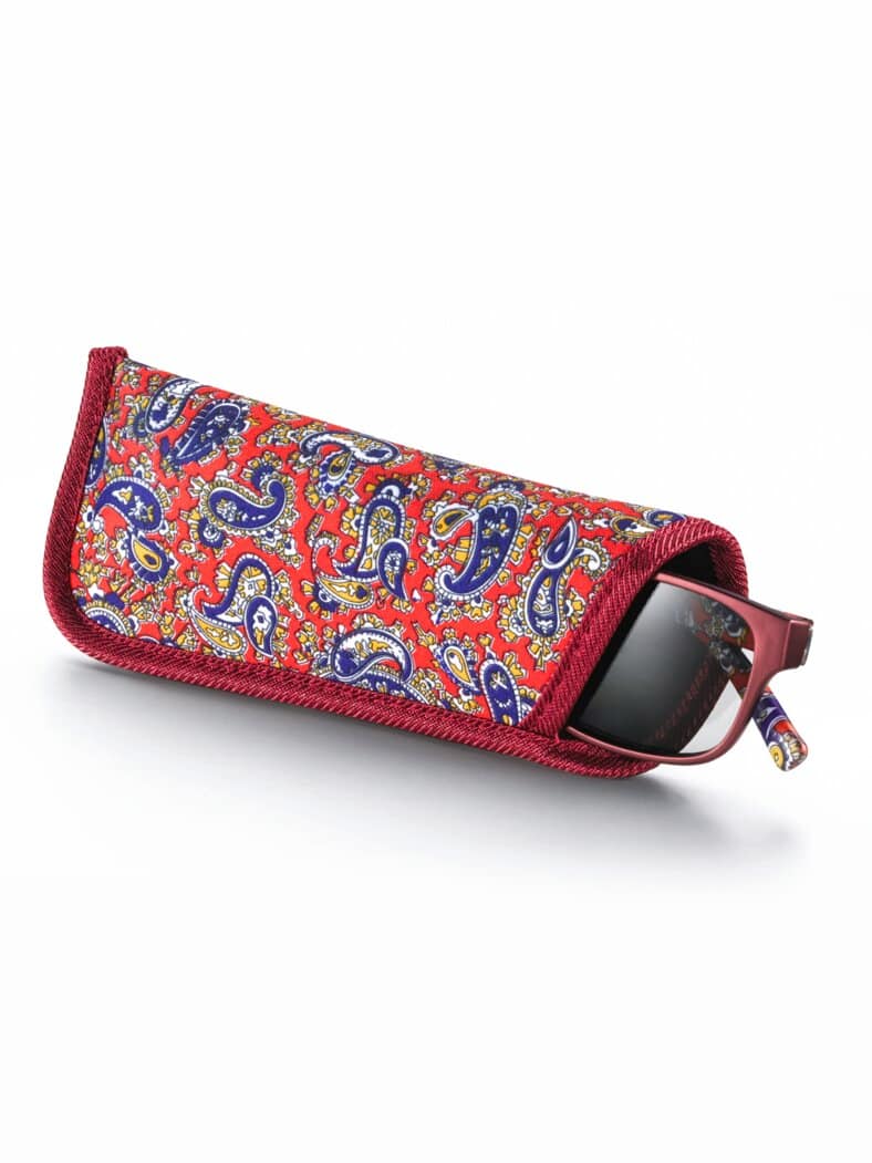 Fertiglesebrille Paisley Bordeaux
