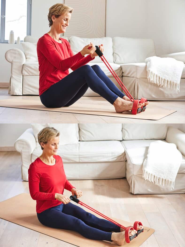 Gymnastik-Trainer Rot-Schwarz