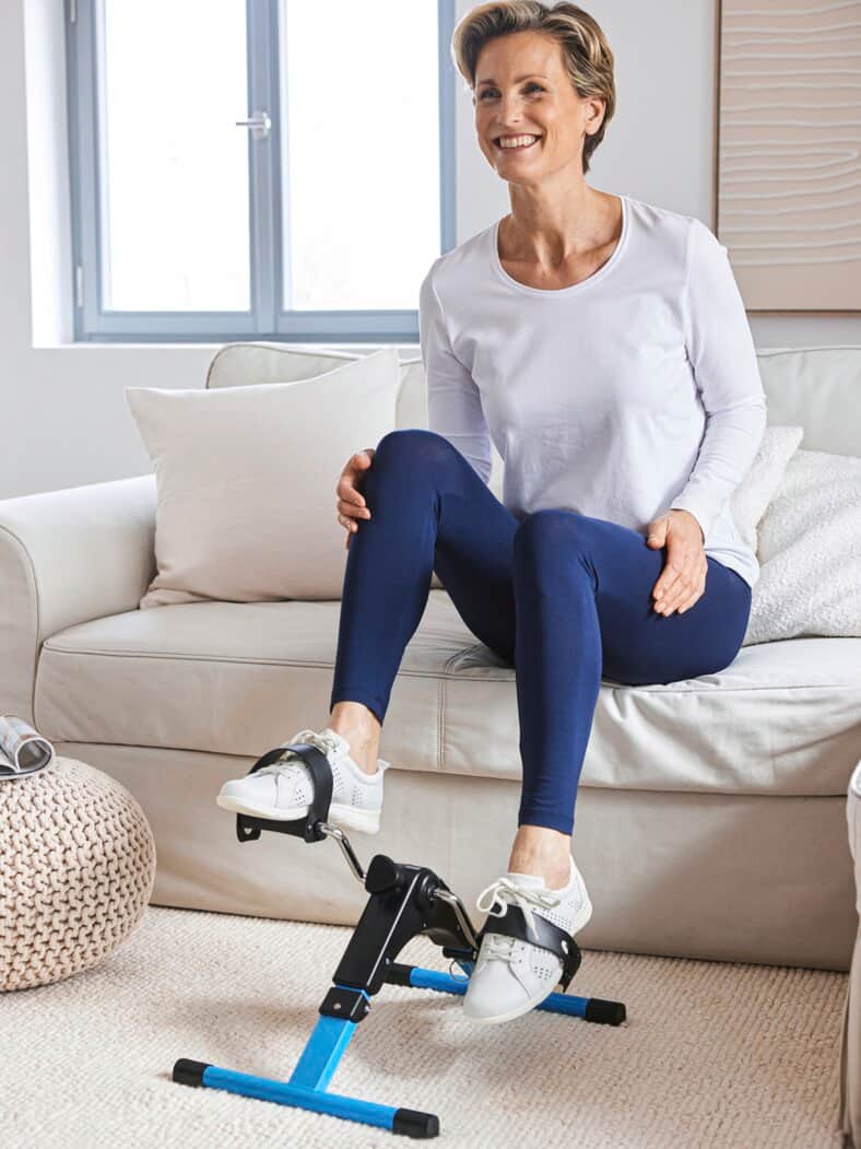 Pedaltrainer Faltbar Schwarz-Türkis