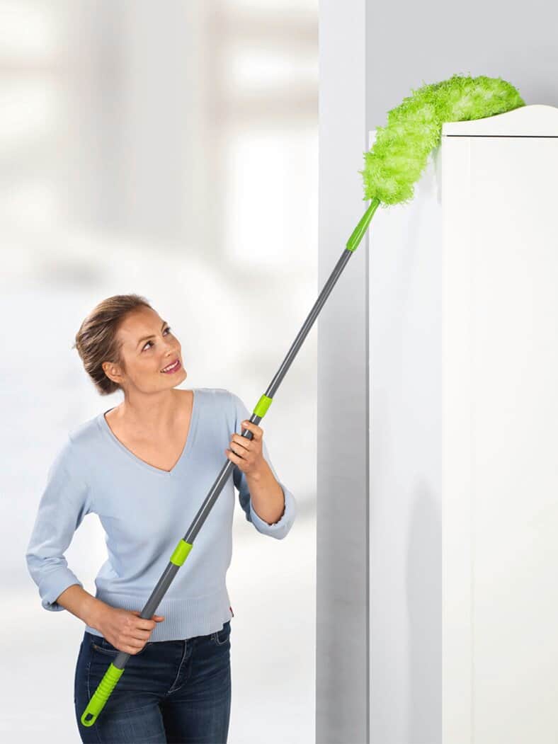 Teleskop-Staubwedel Grau-Grün