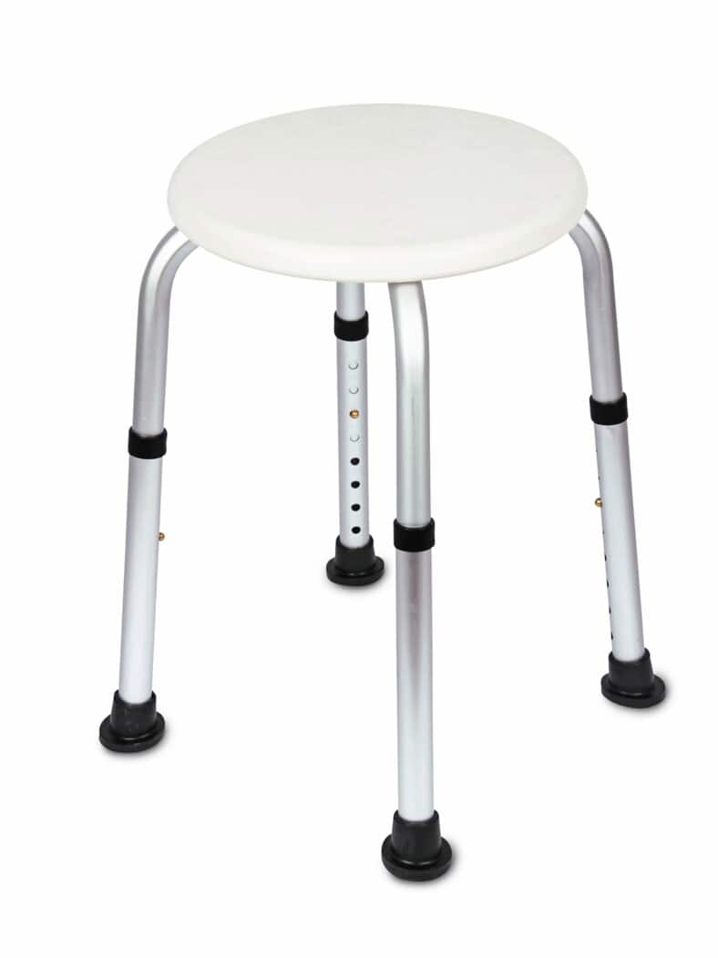 Duschhocker Höhenverstellbar Weiß