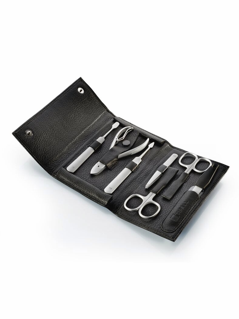 Tifall Nageletui Echtleder Schwarz