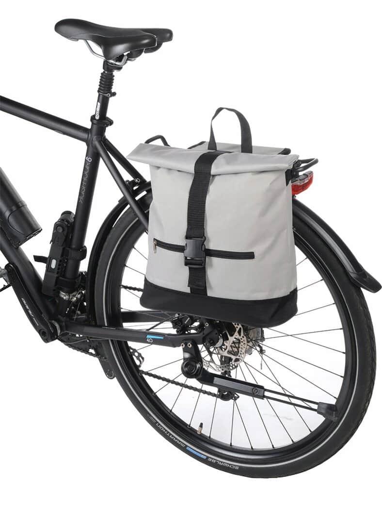 Fahrradtasche 2in1 Grau-Schwarz