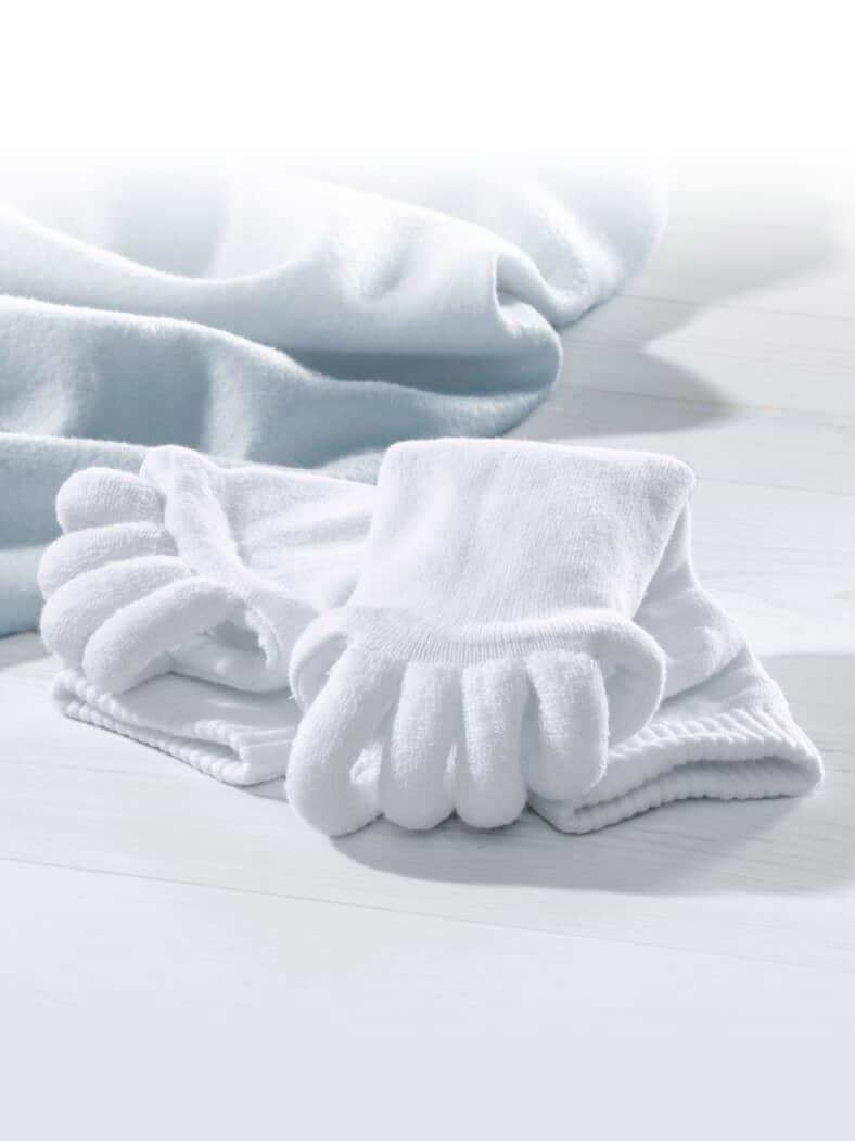 Zehen-Entspannungssocken Weiß