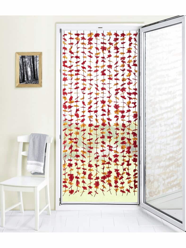 Türvorhang Selbstklebend Orange/Gelb