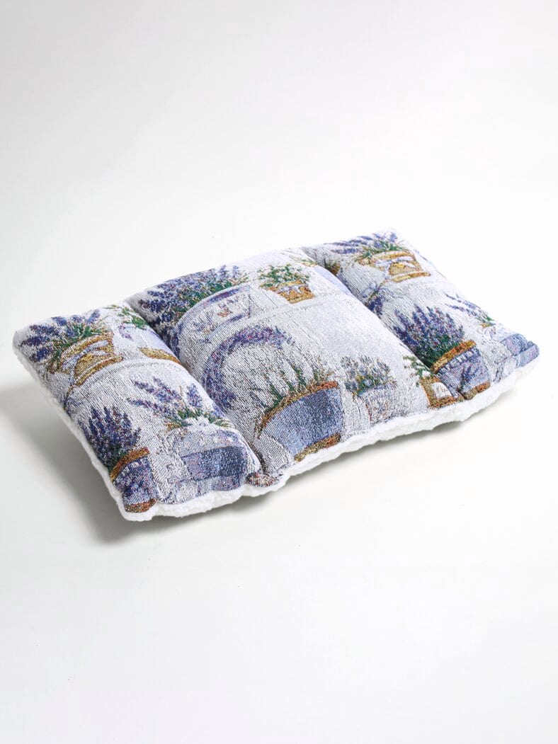 Rückenkissen Gobelin Grau-Lavendel