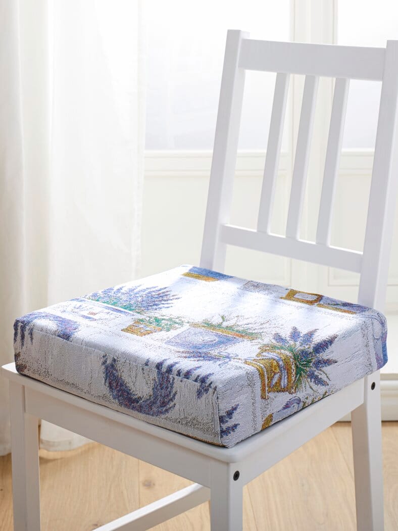 Sitzerhöhung Gobelin Grau-Lavendel