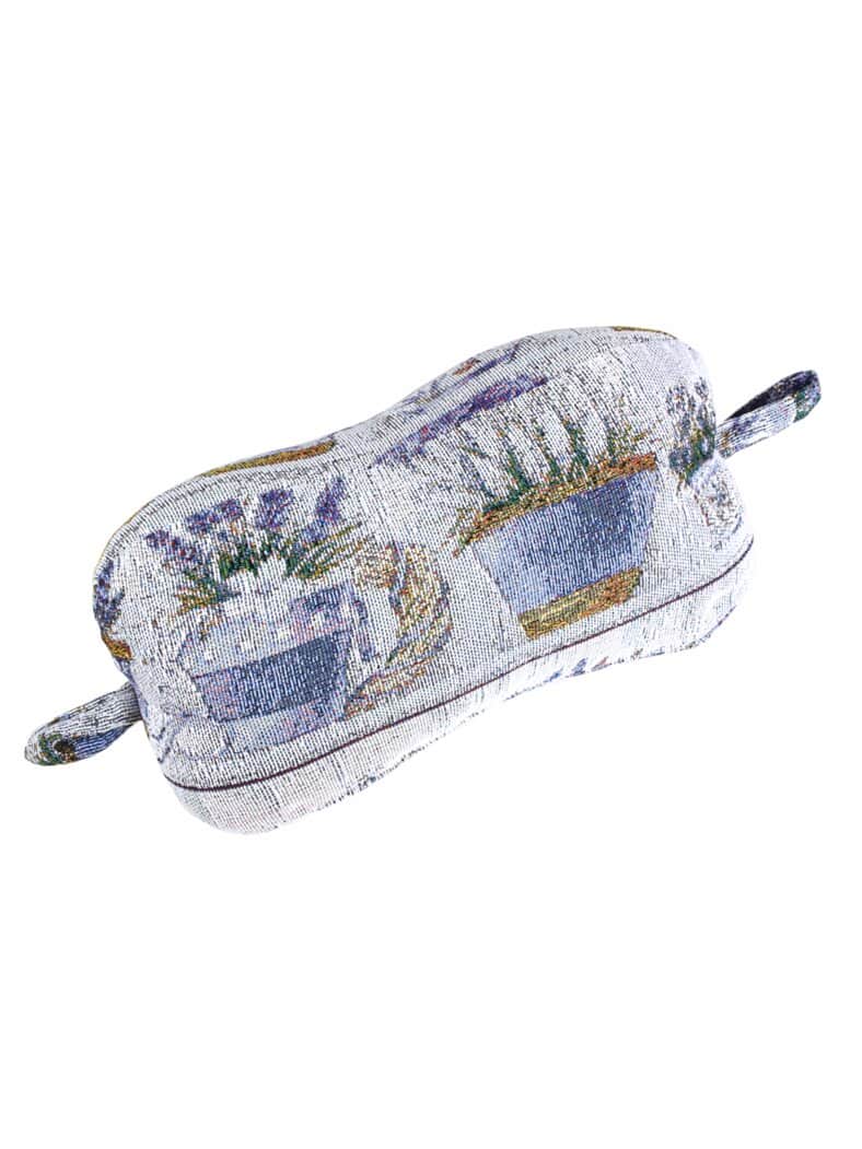 Nackenkissen-Leseknochen Gobelin Grau-Lavendel