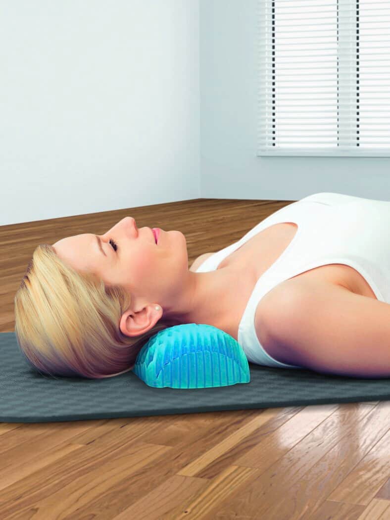 Entspannungskissen Wabenstruktur Blau - Schwarz