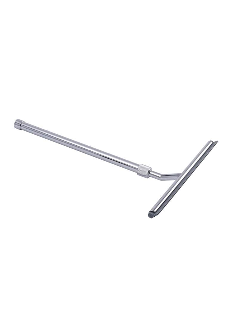 Teleskop-Badezimmerwischer Silber