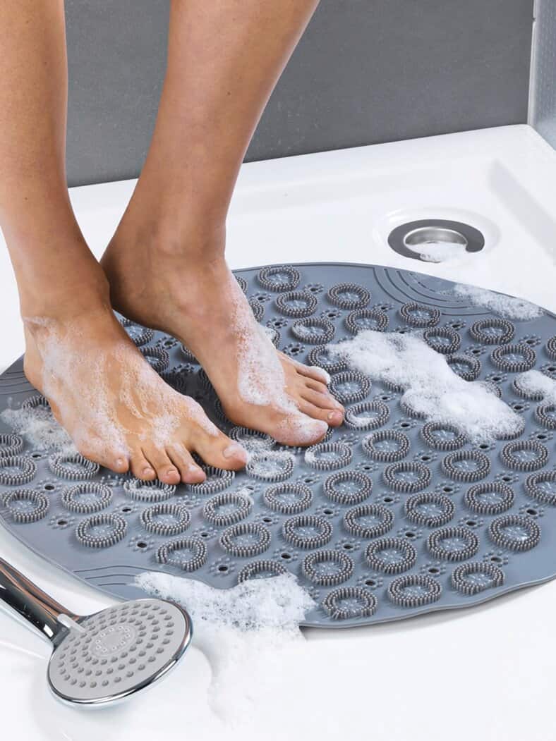 Duschmatte rutschsicher Grau