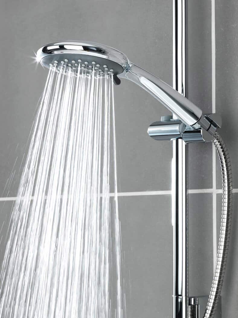 3 in 1-Wasserspar-Duschkopf Silber