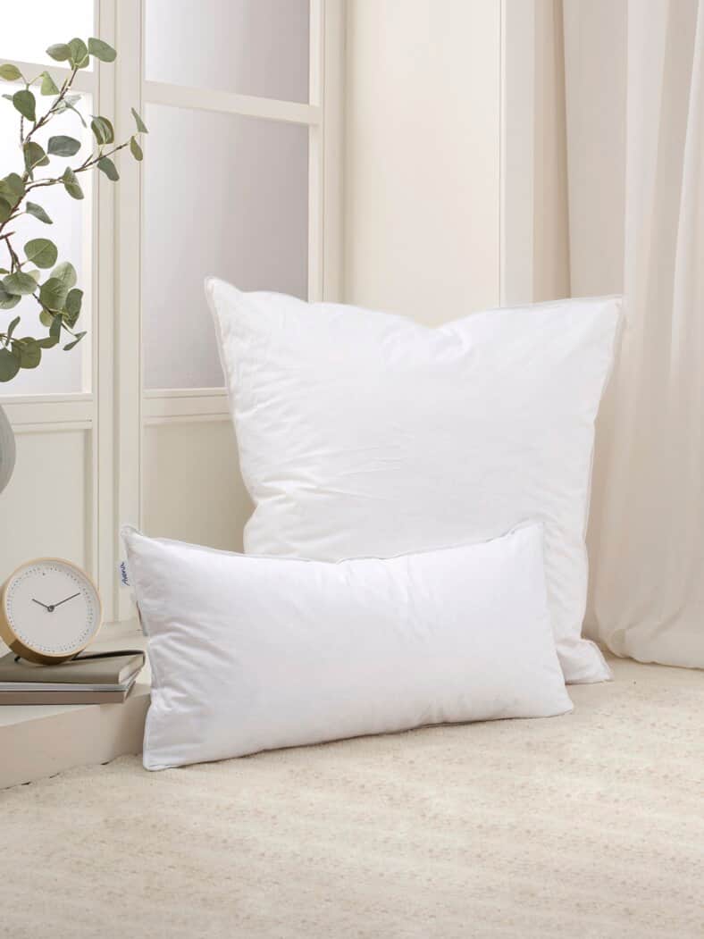 Daunen-Federn-Kopfkissen Weiß