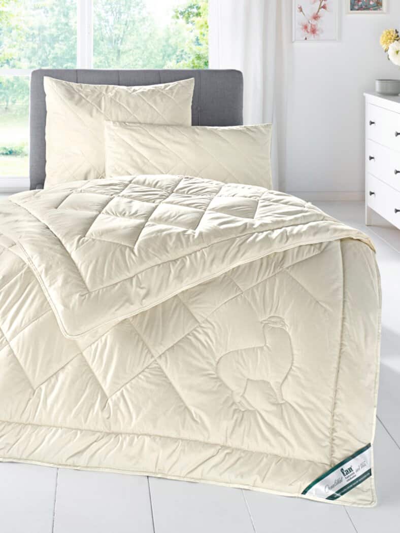 Frankenstolz Lamahaar-Steppbett Natur