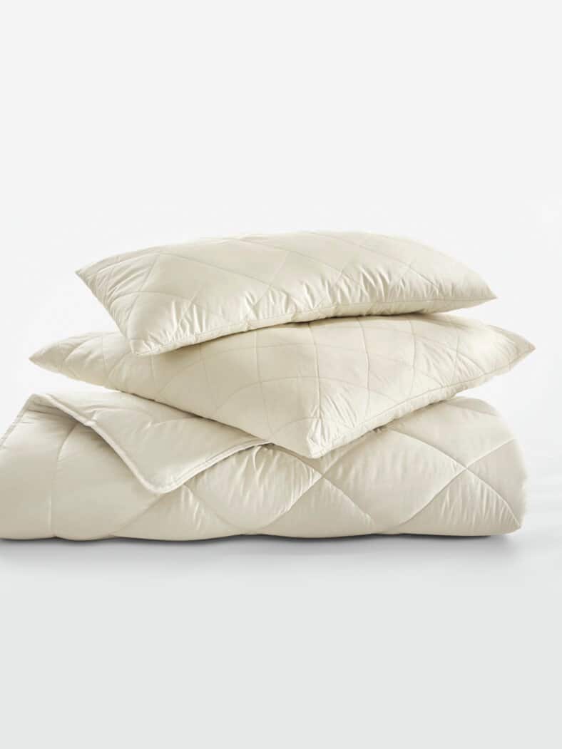 Frankenstolz-Lamahaar-Kopfkissen Natur