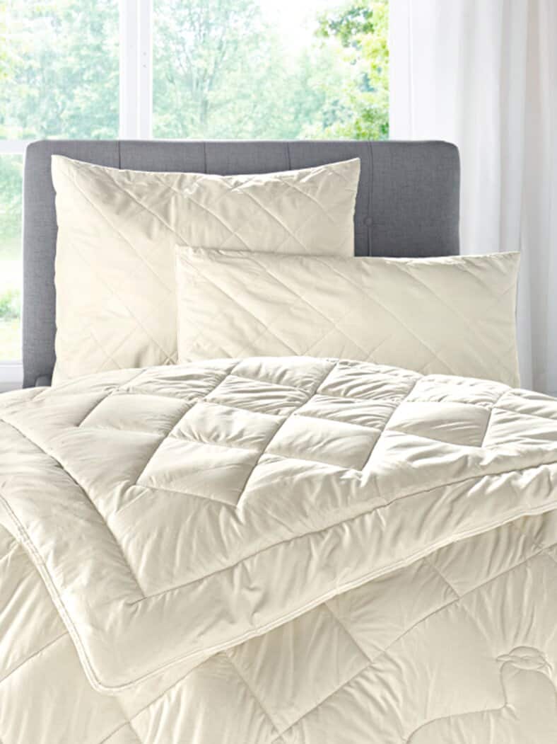 Frankenstolz-Lamahaar-Kopfkissen Natur