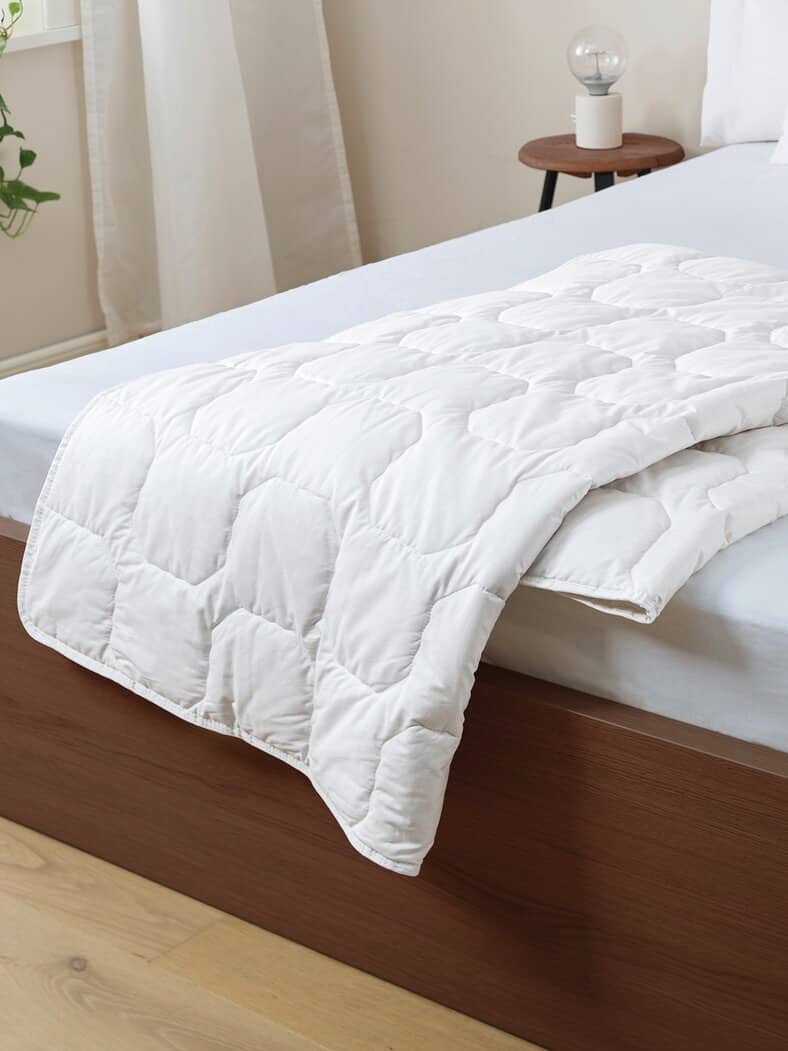 Frankenstolz-Baumwollsteppdecke Weiß