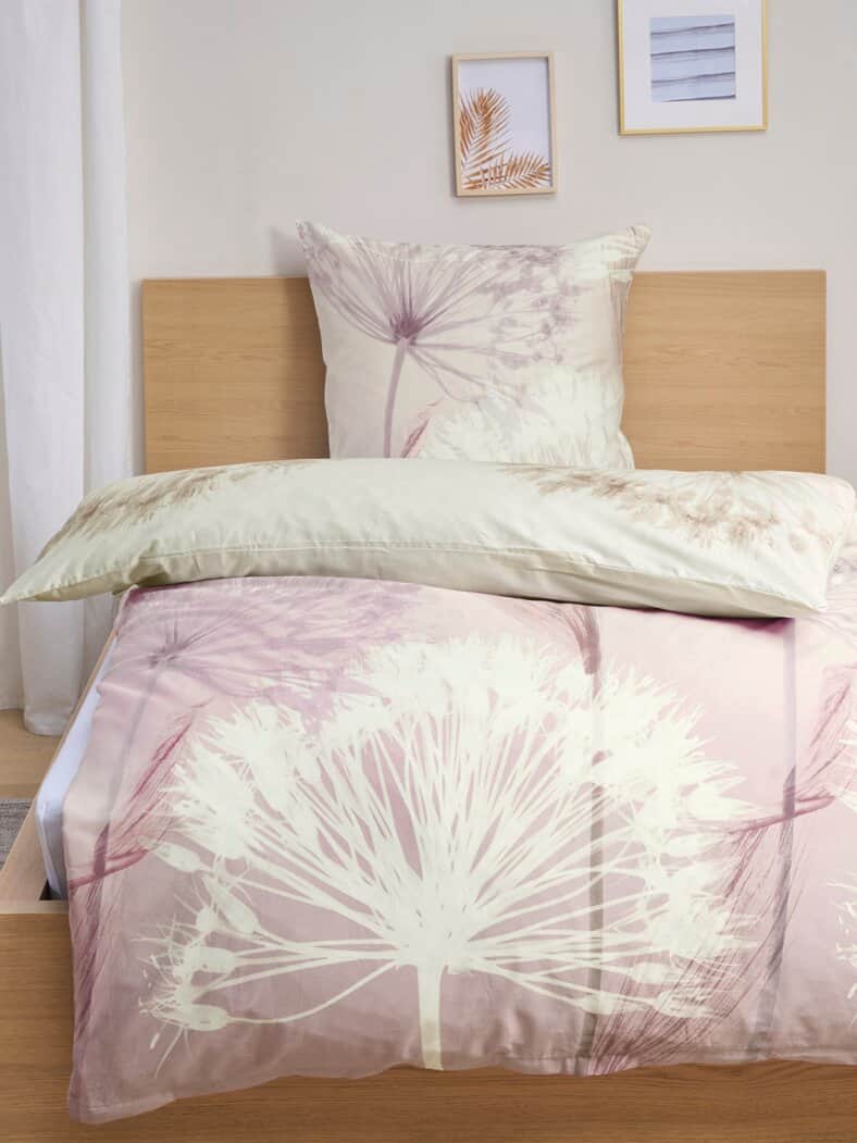 Mako Satin-Bettwäsche-Set Rose