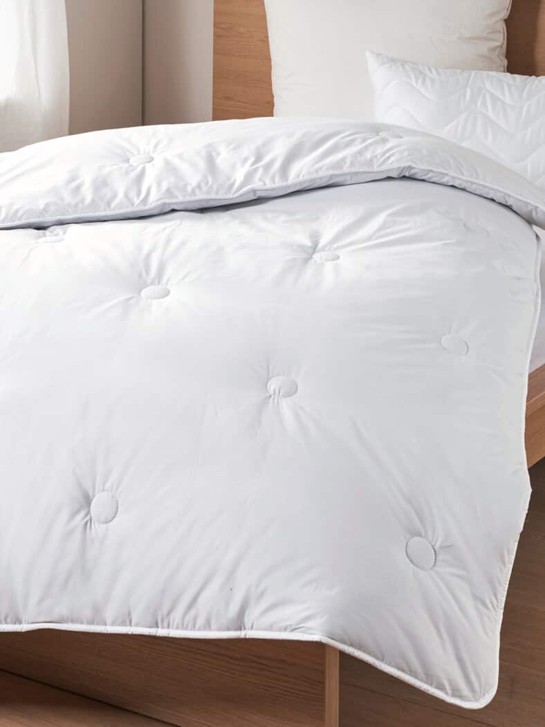 Kamelhaar-Duo-Steppbett Thermo Weiß